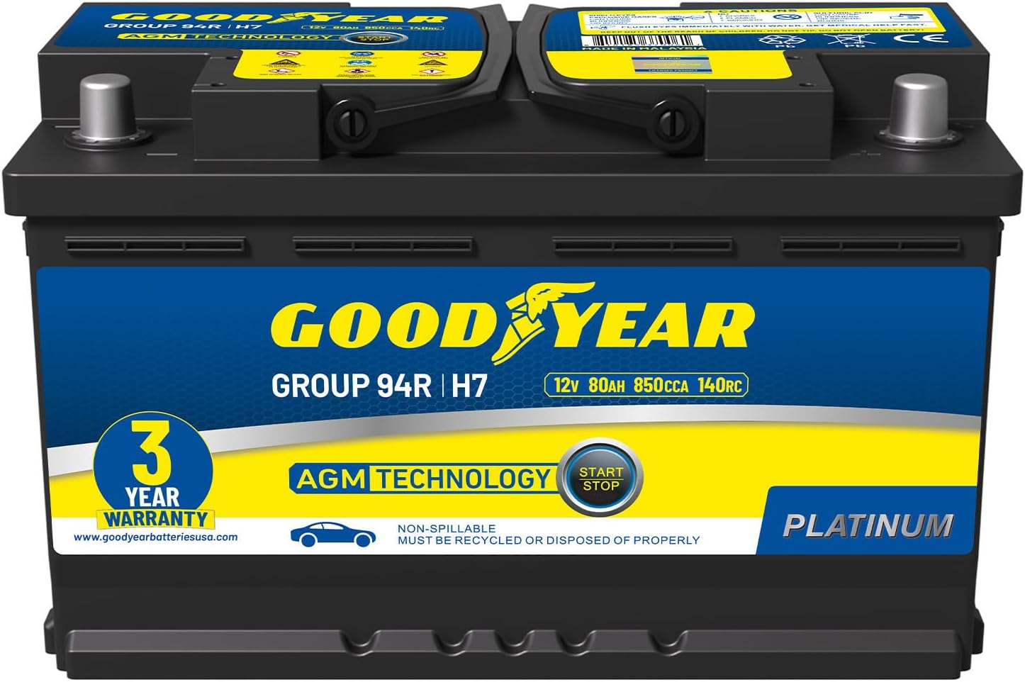 Goodyear 94R-H7-AGM Platinum